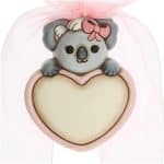 Coccarda nascita lei cuore personalizzabile Koala Thun K3548H93