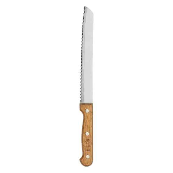 Set tagliere in legno con coltello per pane e canovaccio Country Thun P3814E02