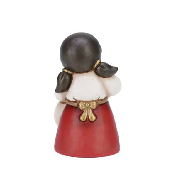 Donna con frutta Presepe classico variante rossa Thun S2303A82