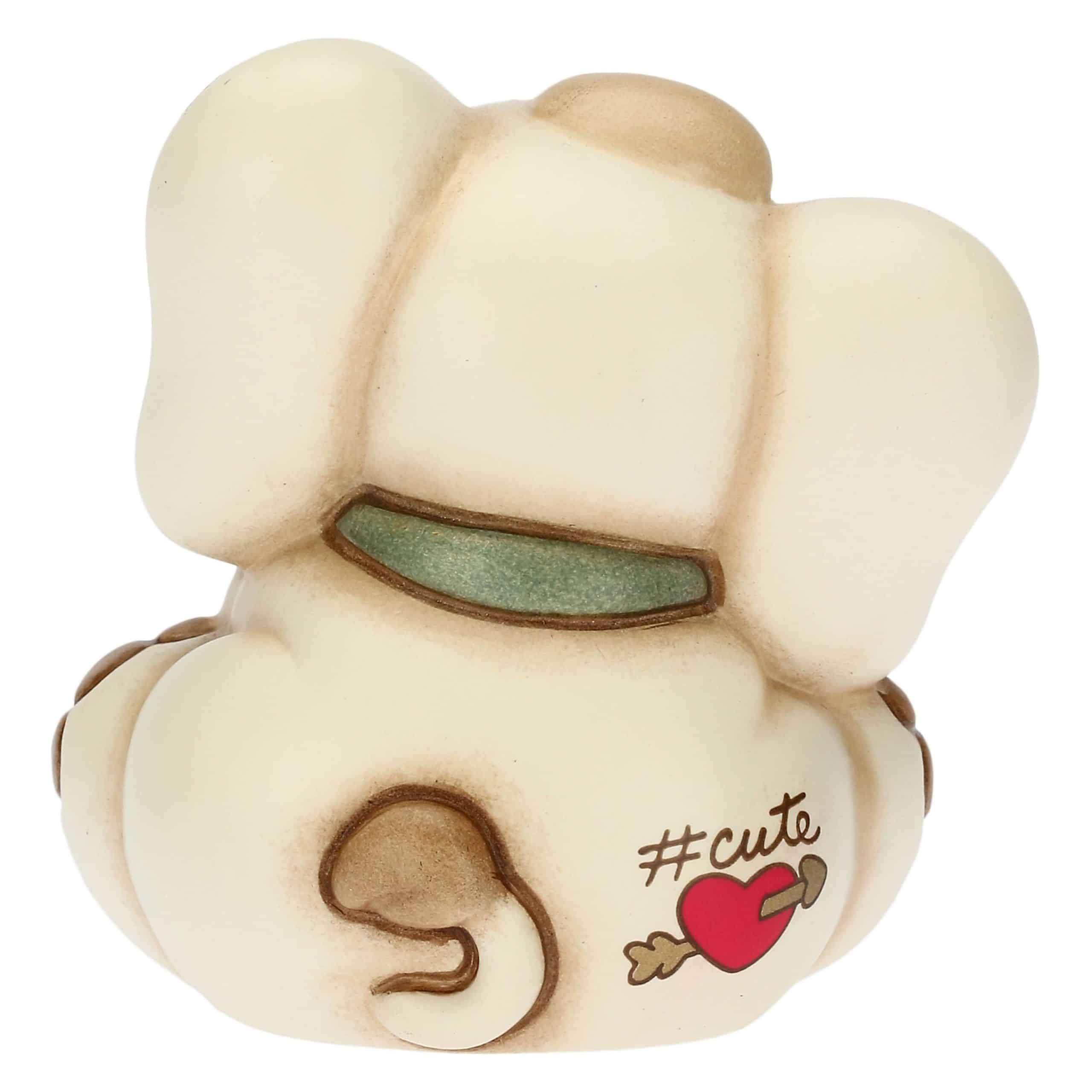 Elefante Elly cute con quadrifoglio portafortuna in ceramica - Thun