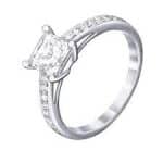 Anello Attract Square Swarovski