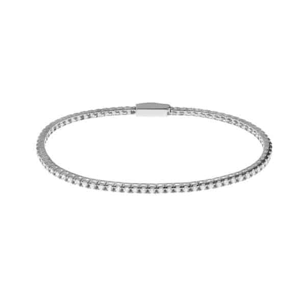Bracciale tennis in argento con cubic zirconia bianchi MYWORDS Bliss 20080631