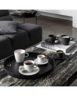 Manufacture Rock Blanc tazzina da espresso con piattino , bianco, Villeroy & Boch 1042401411