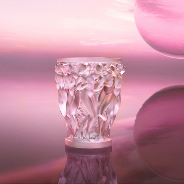 Vaso Baccanti Rosa Lalique 10801300