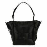 Borsa intreccio in ecopelle grande, nero Thun H3640P00