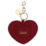 Portachiavi a forma di cuore in ecopelle bordeaux Sempre con me Thun H3612P00