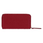 Portafogli con chiusura zip in ecopelle bordeaux Thun H3618P00