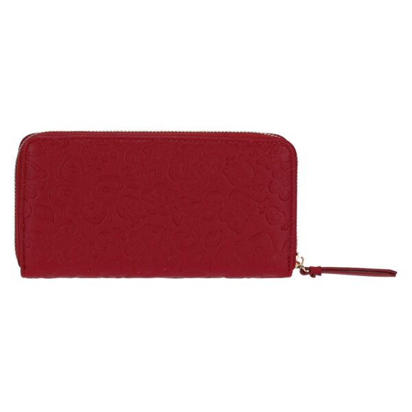 Portafogli con chiusura zip in ecopelle bordeaux Thun H3618P00