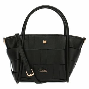 Borsa Intreccio in ecopelle, nero, piccola Thun H3639P00