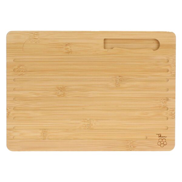 Set tagliere in legno e sacchetto porta pane Sorprese di Natale P5069P00 Thun