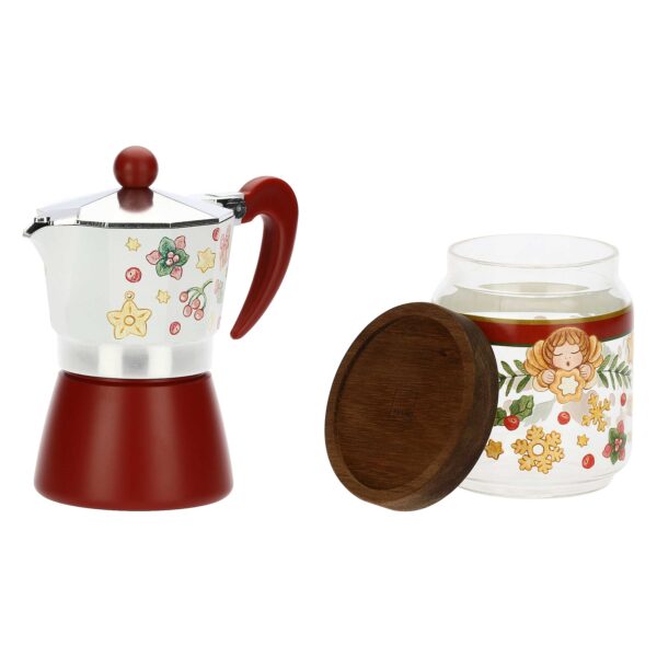 Set caffettiera e barattolo porta caffè Sorprese di Natale P5071P00 Thun