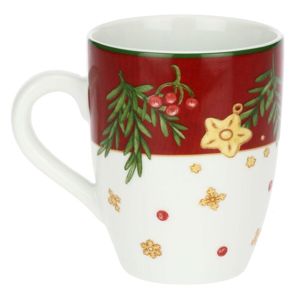 Mug con decori in porcellana Sorprese di Natale P5078P00 Thun