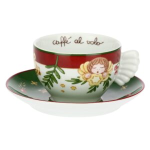 Set 2 tazze medie in porcellana Sorprese di Natale P5085A91 Thun