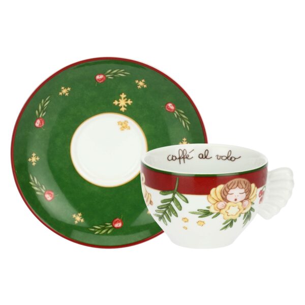 Set 2 tazze medie in porcellana Sorprese di Natale P5085A91 Thun