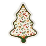 Piatto a forma di albero Sorprese di Natale P5089P00 Thun