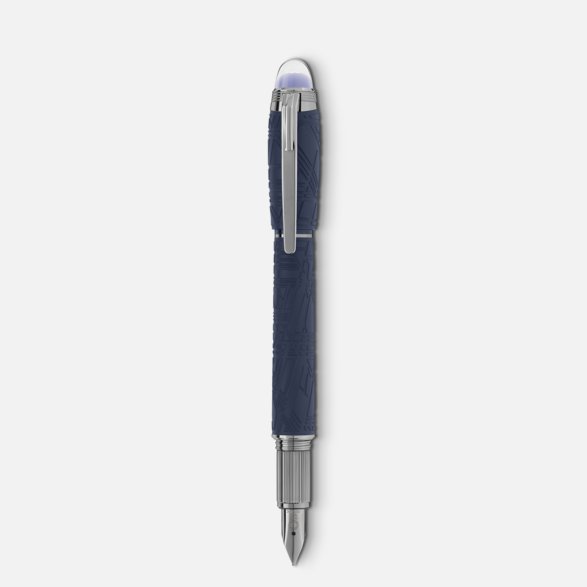 Penna Stilografica Starwalker Spaceblue Resin F Montblanc 130210