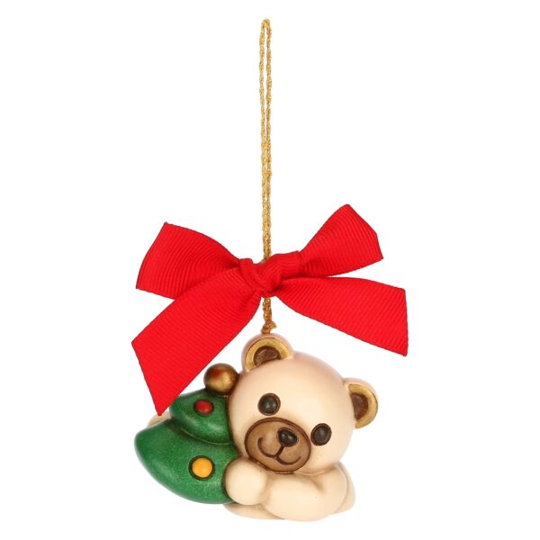 Addobbo natalizio Teddy con albero di Natale piccolo Thun S3416A82