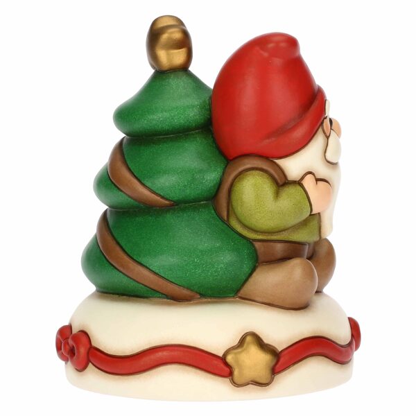 Carillon gnomo Oliver e albero di Natale in ceramica, medio S3419H90 Thun