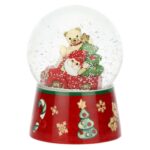 Boule de neige gnomo Oliver e Teddy in vetro e ceramica, grande S3428P00 Thun