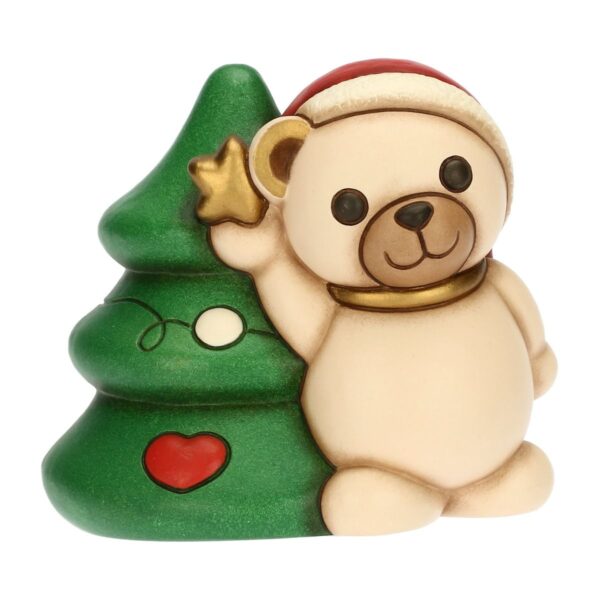 Teddy con albero di Natale in ceramica, medio F3420A82 Thun