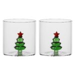 Set 2 bicchieri con albero Sorprese di Natale P5143A91 Thun