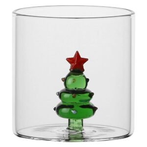 Set 2 bicchieri con albero Sorprese di Natale P5143A91 Thun