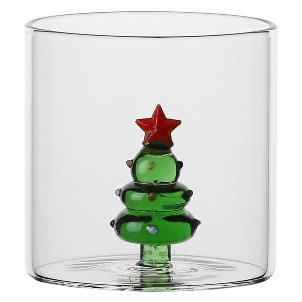 Set 2 bicchieri con albero Sorprese di Natale P5143A91 Thun