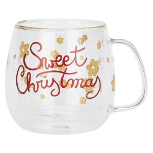 Mug in vetro doppio strato Sweet Christmas Thun P5145A91